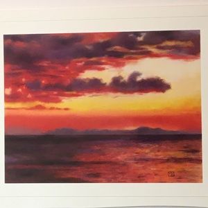 SUNSET ON FIRE Giclee print on premium paper